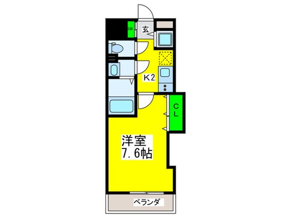 Ｌｕｘｅ玉造Ⅱの物件間取画像